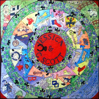 Photo of the engagement puzzle